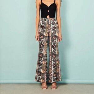 Sandro Trapani Flared Floral-print Pant